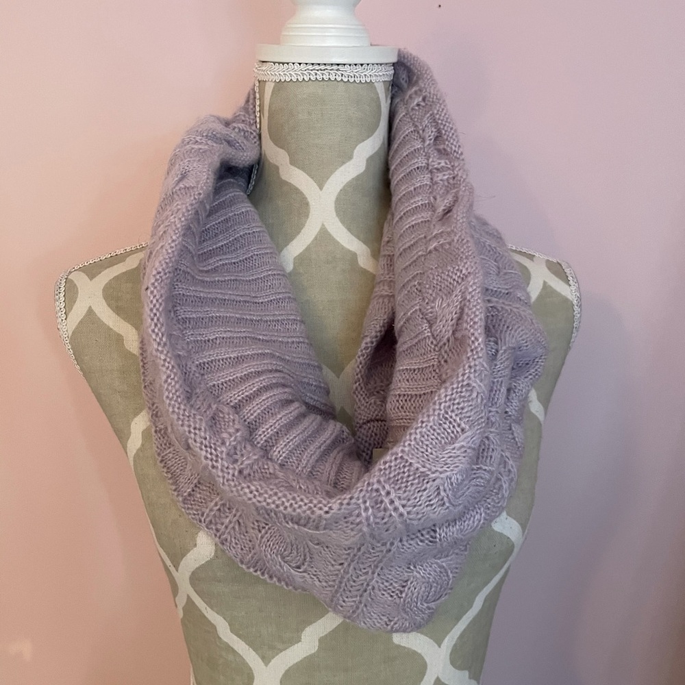 Brand new purple knit scarf